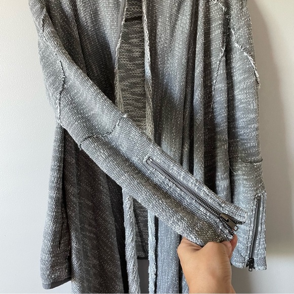 Free People In the Loop Waterfall cardigan in grey size XS oversized - Picture 8 of 11